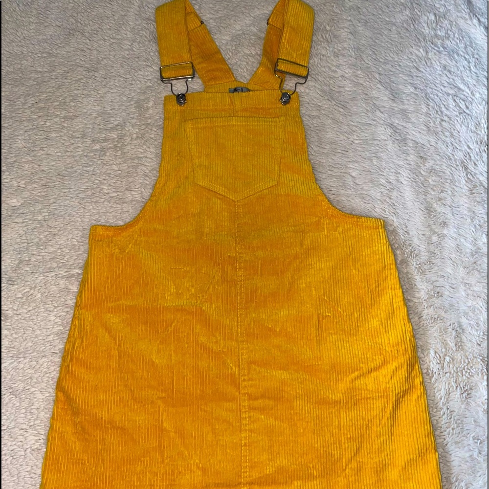 Corduroy overall dress